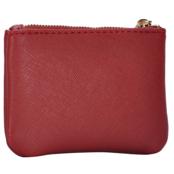 VEGAN  RAINY DAY FUND COIN WALLET -RED - Picture 2 of 3